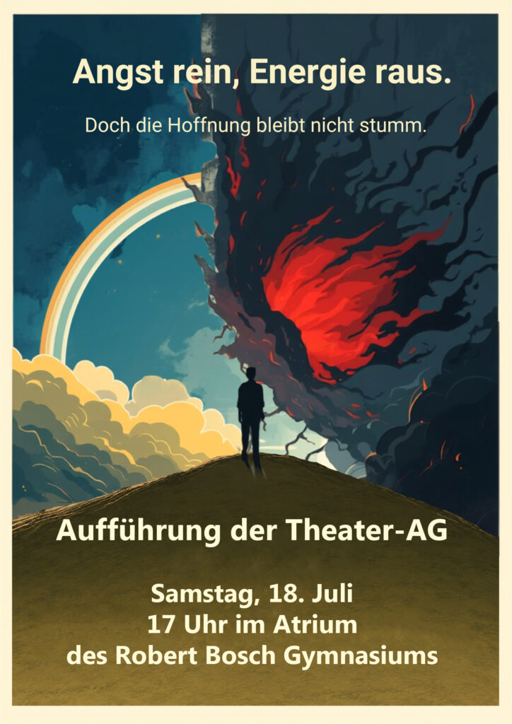 Plakat der Theater-AG für die Aufführung 2026