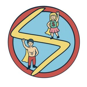 Logo der Streitschlichter-AG, welches von Schülerinnen selbst erstellt wurde.